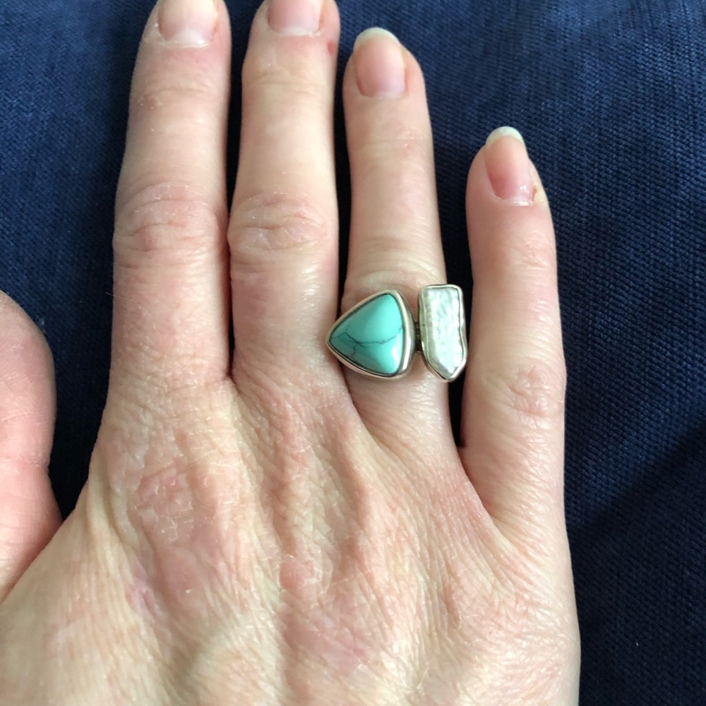 Stamped sterling silver ring